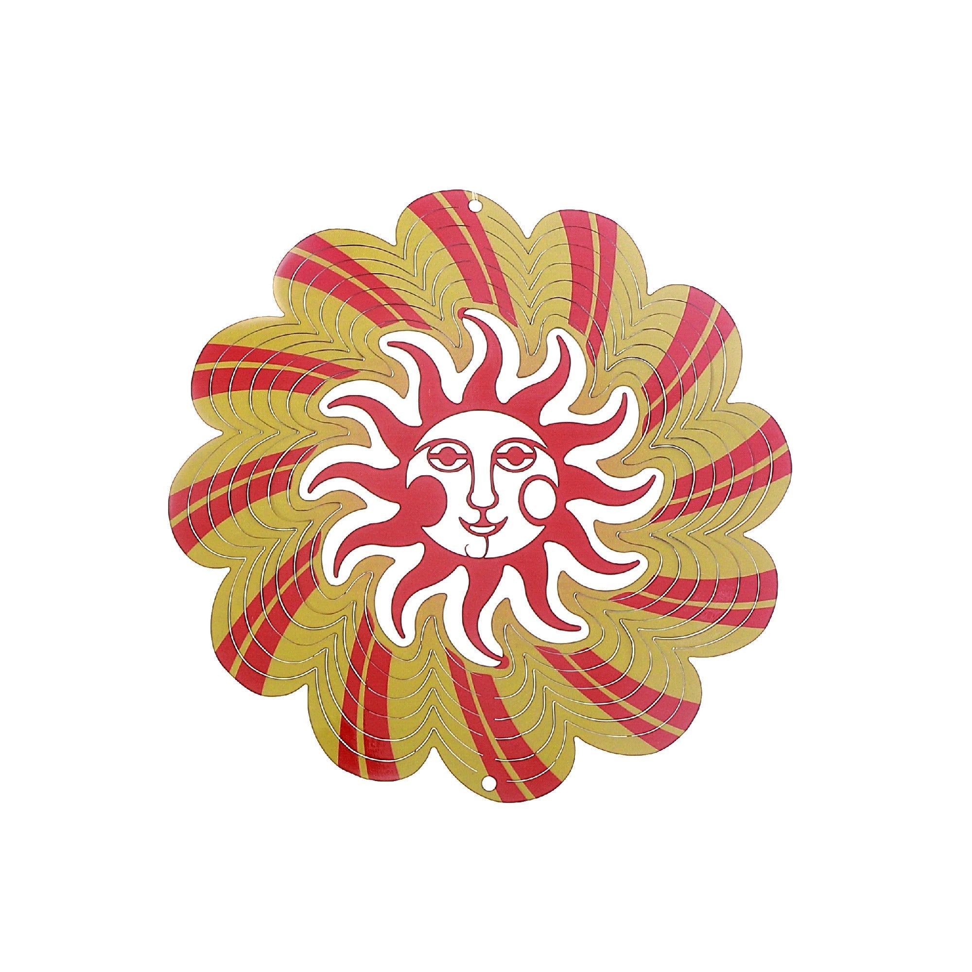 Wind Spinner Sun Design, Outdoor Garden Decor, Metal Yard Art Ornament