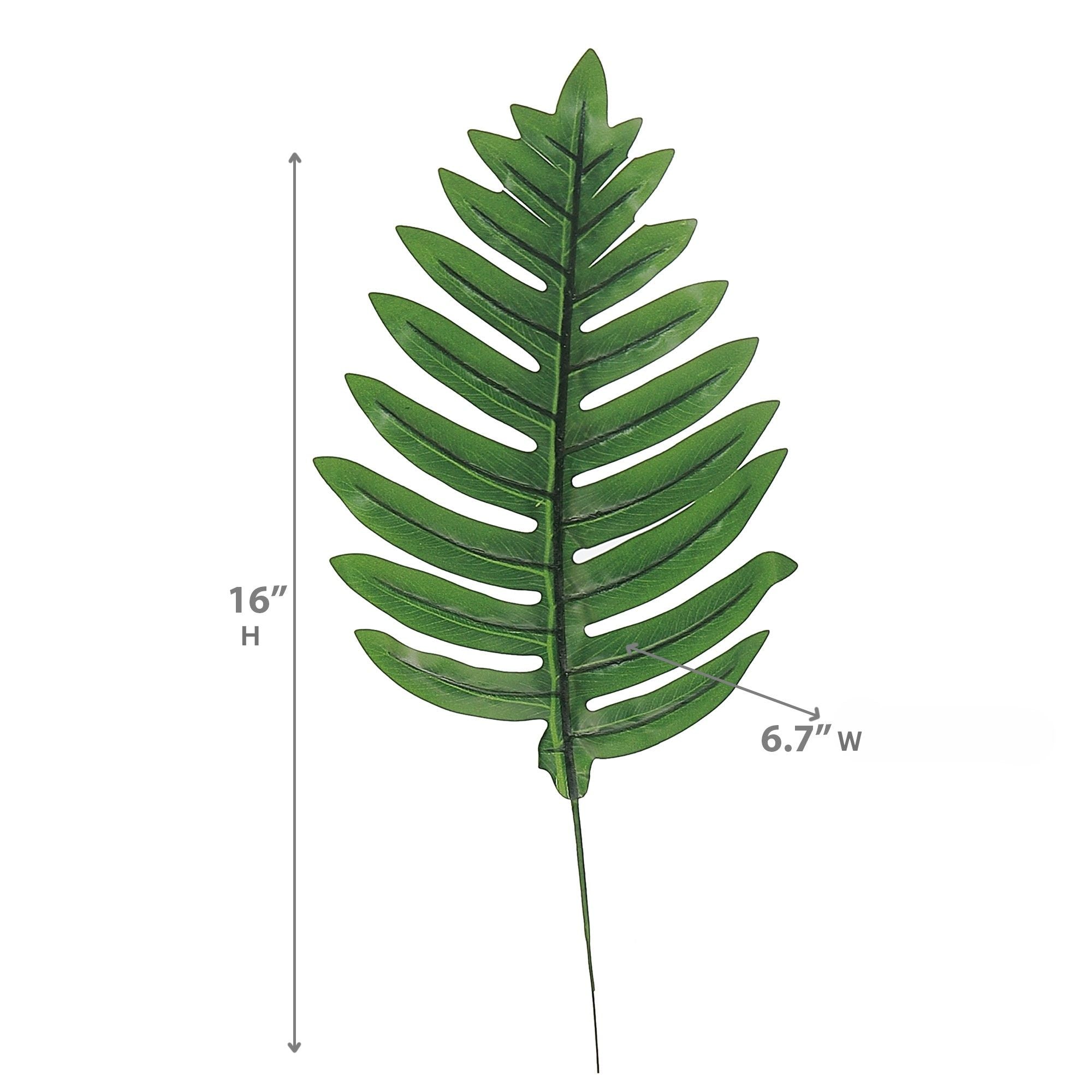 Artificial Palm Leaf Set Of 36, Artificial Palm Leaves Set Of 36, Decorative Faux Foliage