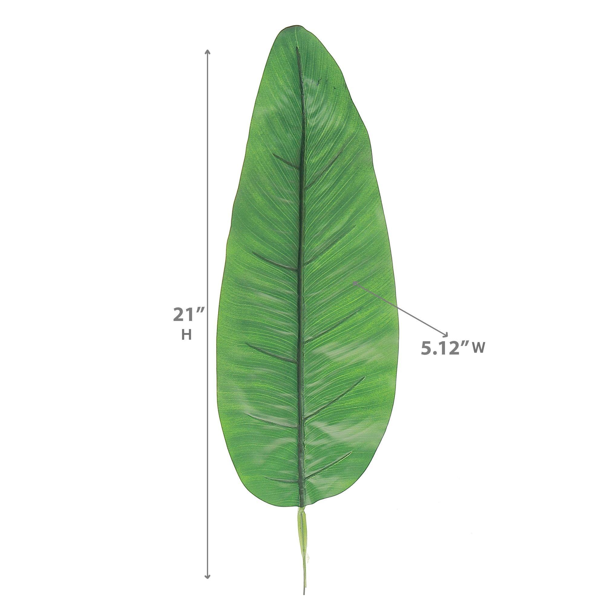 Artificial Banana Leaf Set Of 36, Artificial Banana Leaves Set Of 36, Tropical Craft Foliage