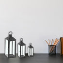 Metal Nested Lantern Set Of 3 Black