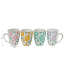 Ceramic Mugs Assorted Floral - Set of 4