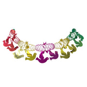Pull Out Foil Garland Bird Multi, Garland, Holiday Decor- Set of 6