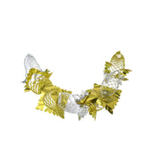 Pull Out Foil Garland Gold + Silver, Garland, Holiday Decor- Set of 6