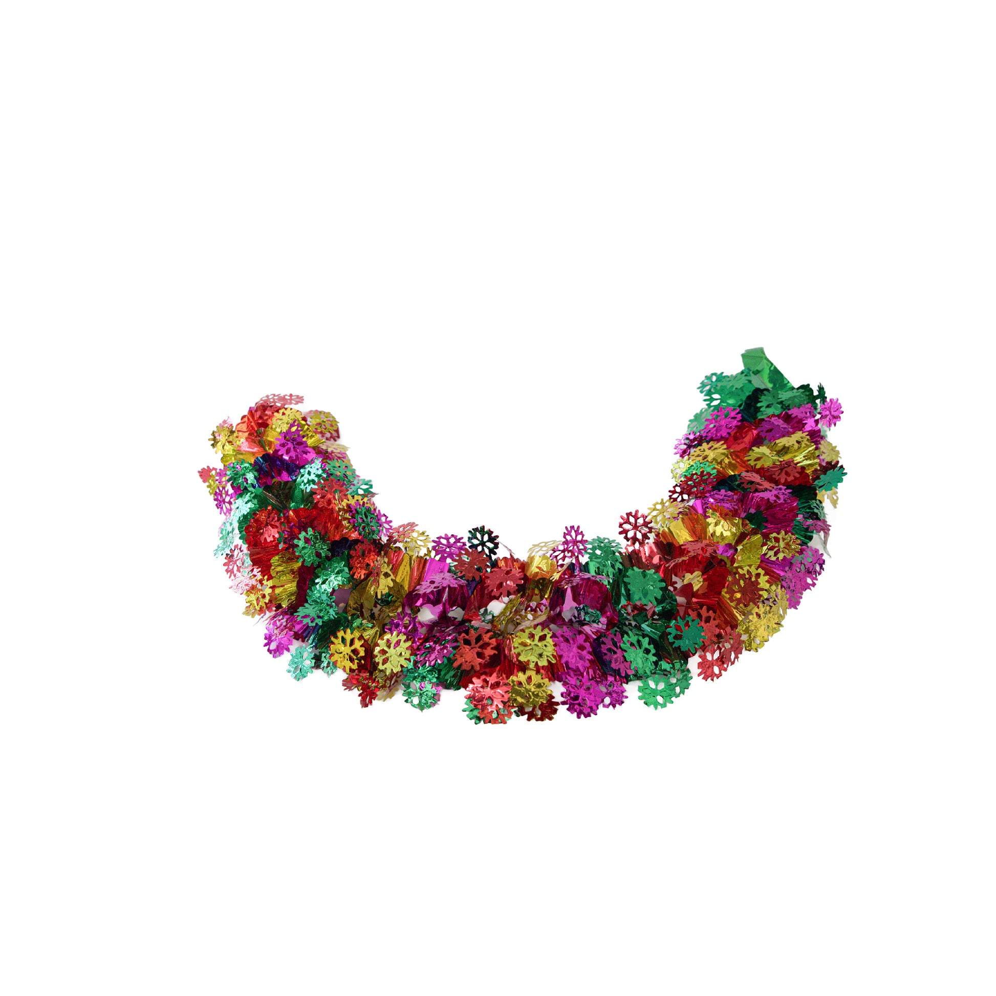Pull Out Foil Garland Snowflake Multi, Christmas, Garland, Holiday Decor- Set of 6