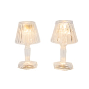 LED Acrylic Lamp Assorted, Holiday Decor- Set of 4