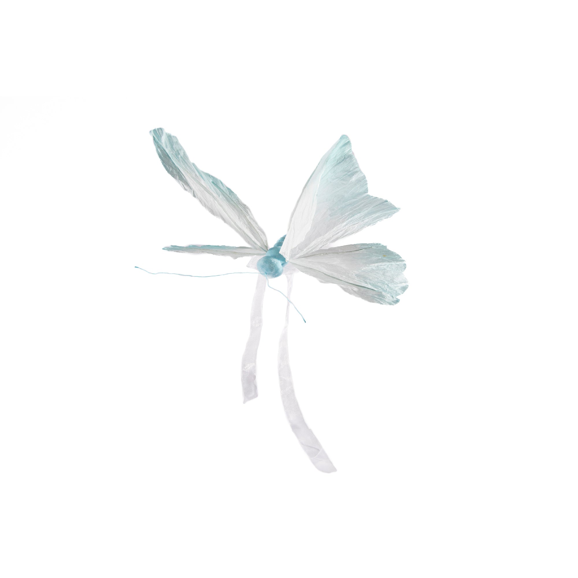 Hanging Paper Butterfly Decoration – Light Blue - Set of 2