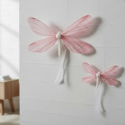 Hanging Paper Butterfly Decoration – Light Pink - Set of 2