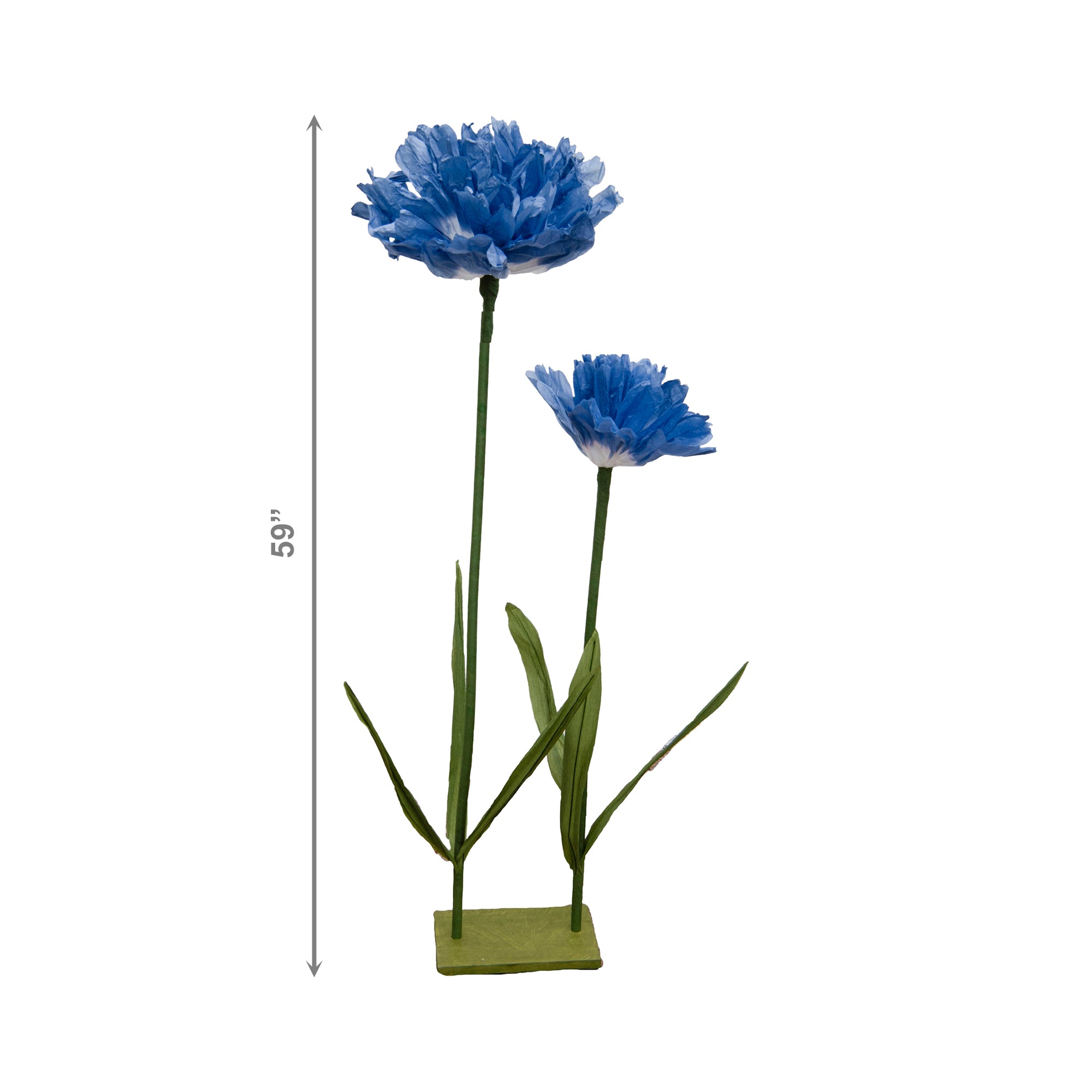 Blue Carnation Giant Paper Flower Decorative Stand, Home Décor, Party Decoration, Tabletop, Handmade