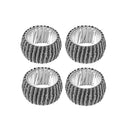 4Pc Beaded Napkin Ring With Craft Box