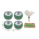 4Pc Beaded Napkin Ring With Craft Box