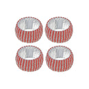 4Pc Beaded Napkin Ring With Craft Box