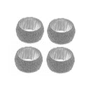 4Pc Beaded Napkin Ring With Craft Box