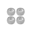 4Pc Beaded Napkin Ring With Craft Box