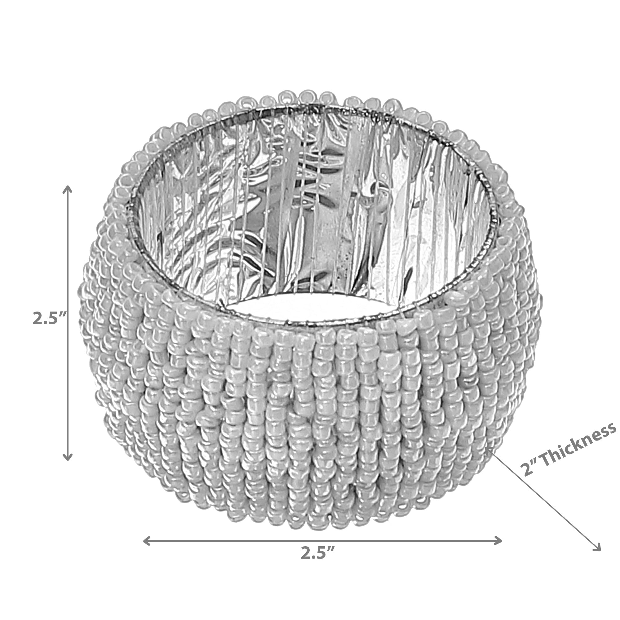 Maison Concepts Beaded Napkin Ring - Thumbnail 3