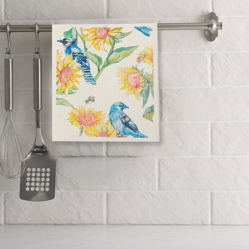 Swedish Dish Cloth Set Of 2 Sunflower Blue Jay Assorted - Set of 6