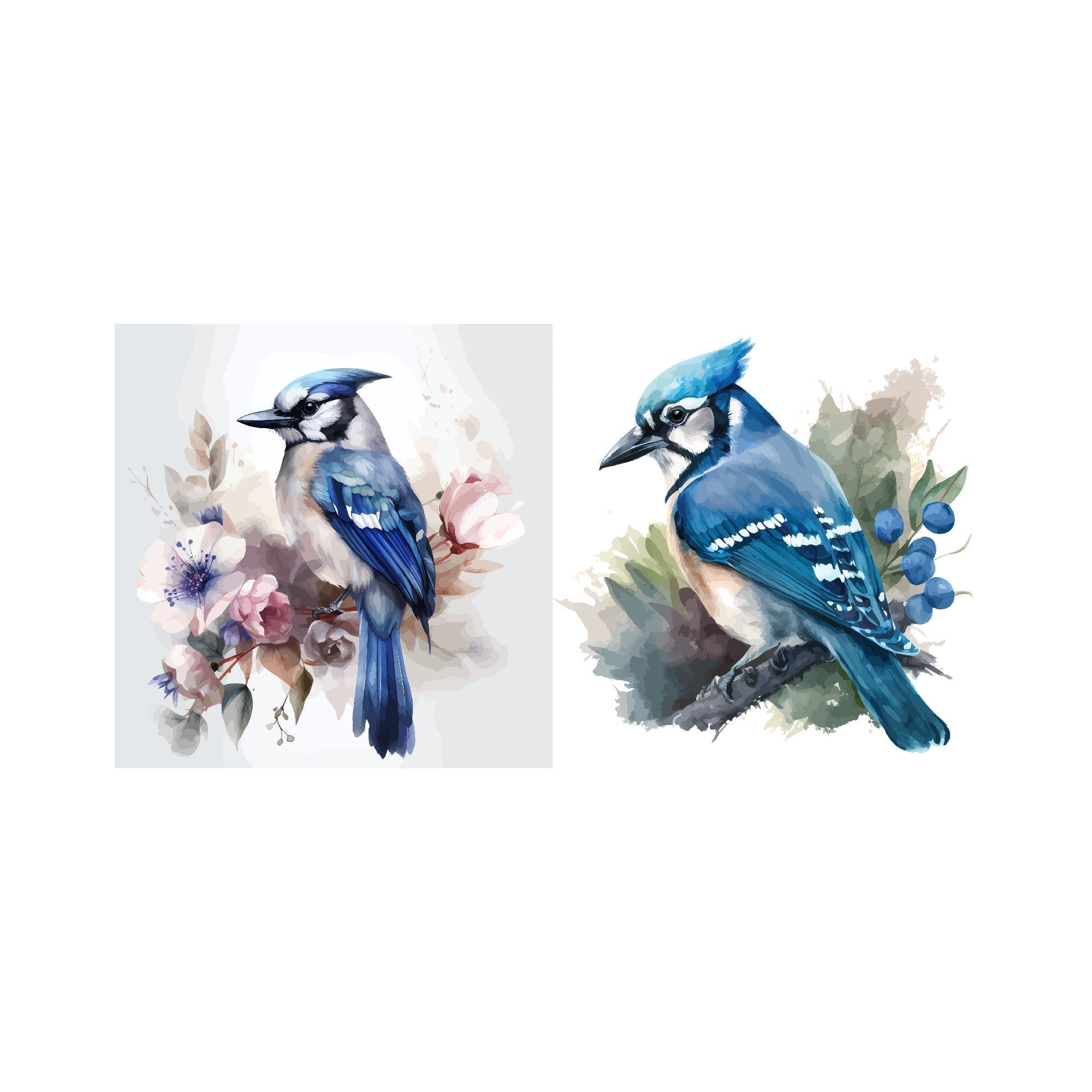 Swedish Dish Cloth Blue Jays Set Of 2, Reusable Kitchen Cloth, Farmhouse Eco Friendly