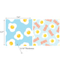 Swedish Dish Cloth Bacon and Eggs Set of 2