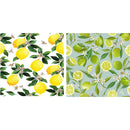 Swedish Dish Cloth Lime and Lemons Set of 2