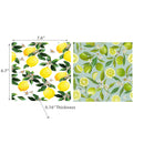 Swedish Dish Cloth Lime and Lemons Set of 2