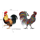 Swedish Dish Cloth Rooster Set of 2