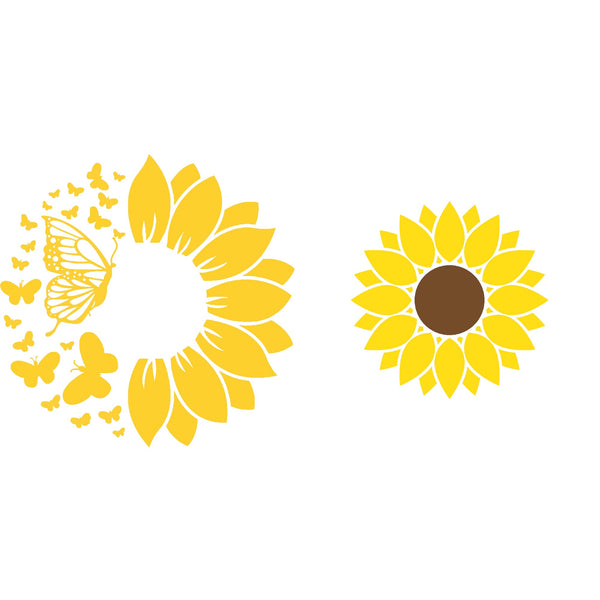 Swedish Dish Cloth Sunflower and Butterfly Set of 2