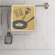 Swedish Dish Cloth 2Pc Catch You On The Flip Side Assorted Set Of 6, Catch You On The Flip Side Swedish Dish Cloth Set, Eco Friendly Kitchen Cloths