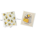 Swedish Dish Cloth 2Pc Bee Grateful Assorted - Set of 6
