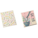 Swedish Dish Cloth 2Pc Don'T Be Affraid To Take Whisks Assorted - Set of 6