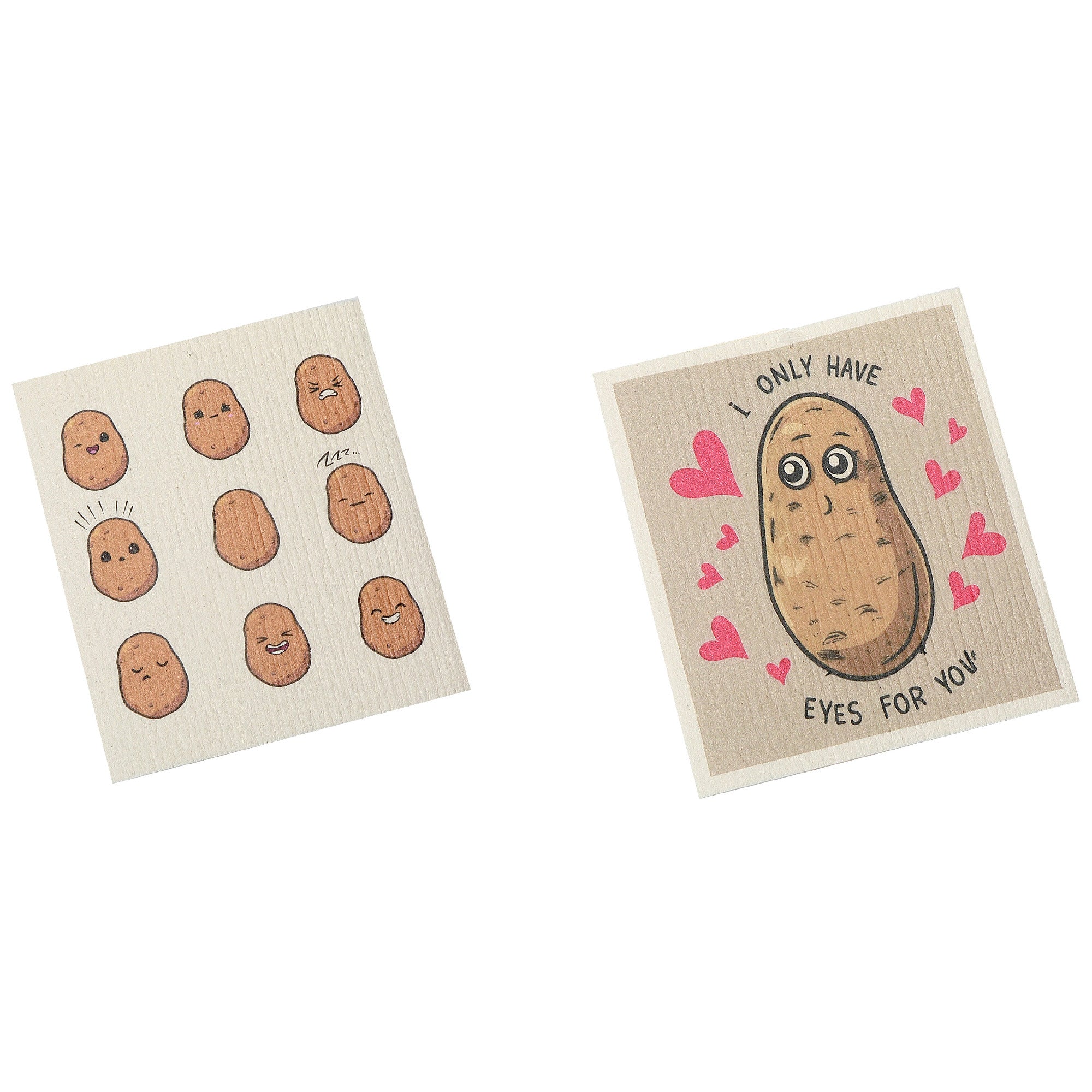 Swedish Dish Cloth 2Pc I Only Have Assorted Set Of 6, Humorous Swedish Dish Cloth Set, Reusable Absorbent Kitchen Cloths