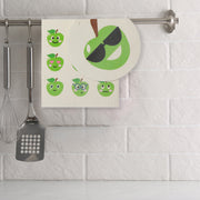 Swedish Circle & Square Dish Cloth 2Pc Green Apple Assorted Set Of 6, Green Apple Swedish Dish Cloth Set, Eco Friendly Cleaning Cloths