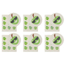 Swedish Circle & Square Dish Cloth 2Pc Green Apple Assorted - Set of 6