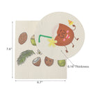 Swedish Circle & Square Dish Cloth 2Pc Coconut Assorted - Set of 6