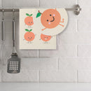 Swedish Circle & Square Dish Cloth 2Pc Orange Assorted - Set of 6
