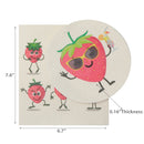 Swedish Circle & Square Dish Cloth 2Pc Strawberry Assorted - Set of 6