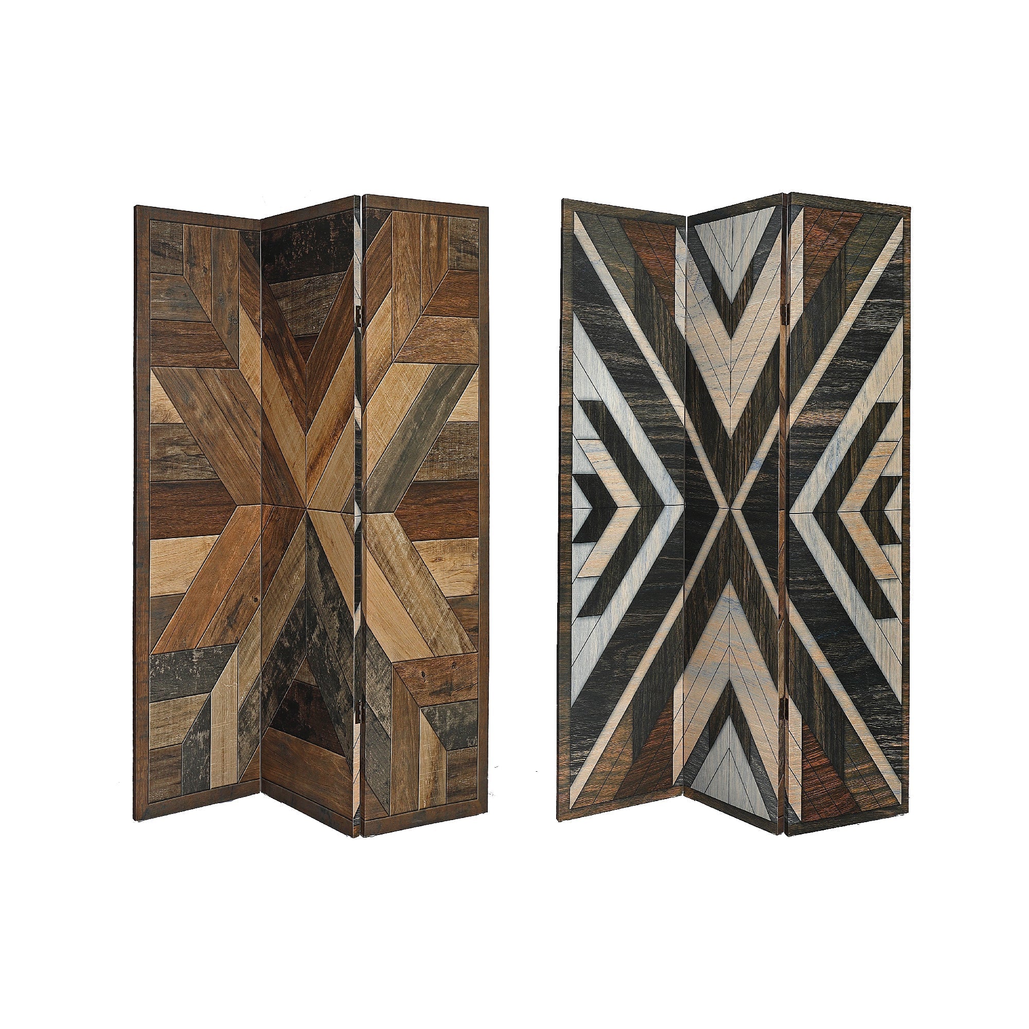Double Sided Canvas Room Divider Alder Decorative Screen For Home