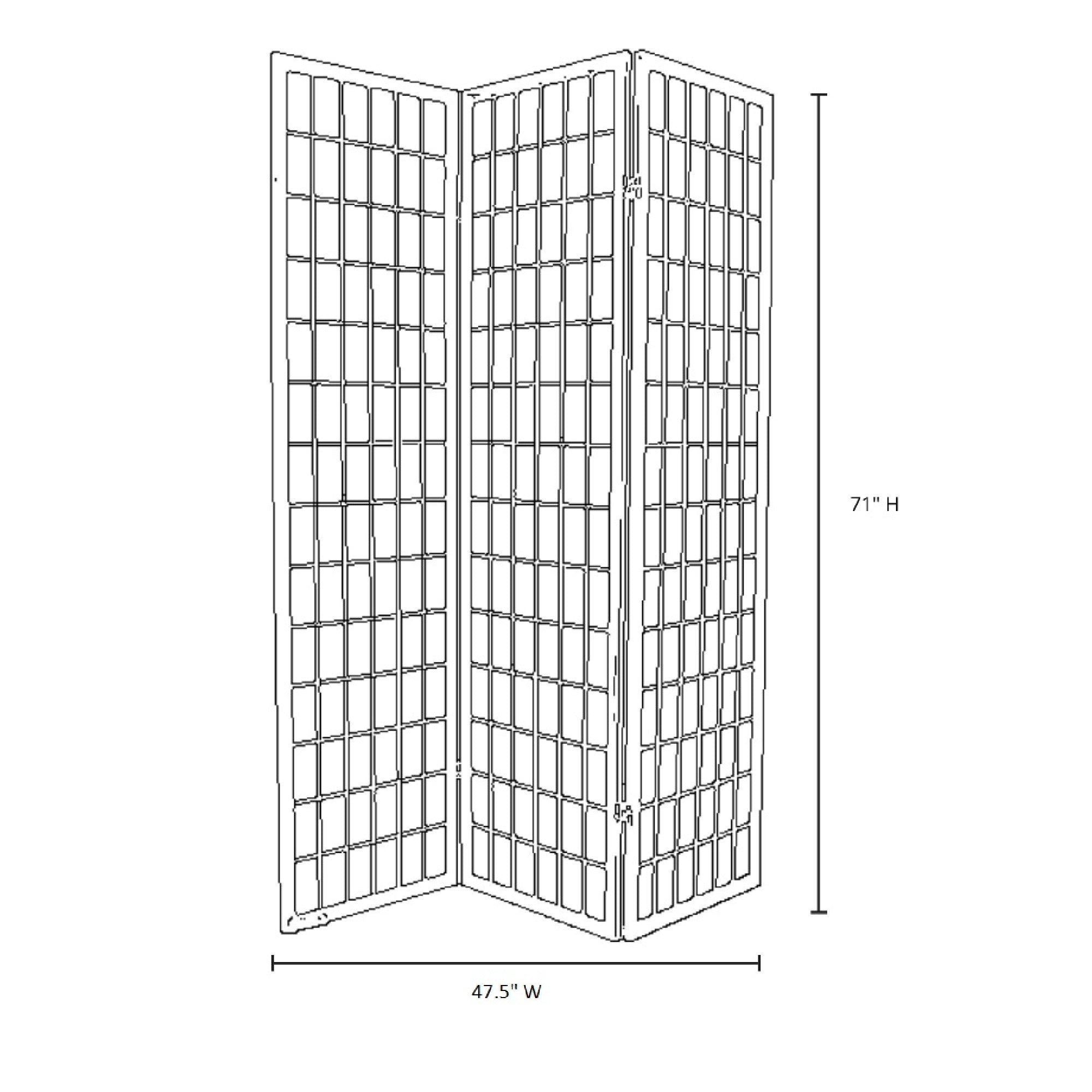 Double Sided Canvas Room Divider Alder Decorative Screen For Home
