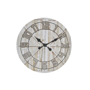 Round MDF 13 Inch Wall Clock Barn Door Rustic Style Home Decor