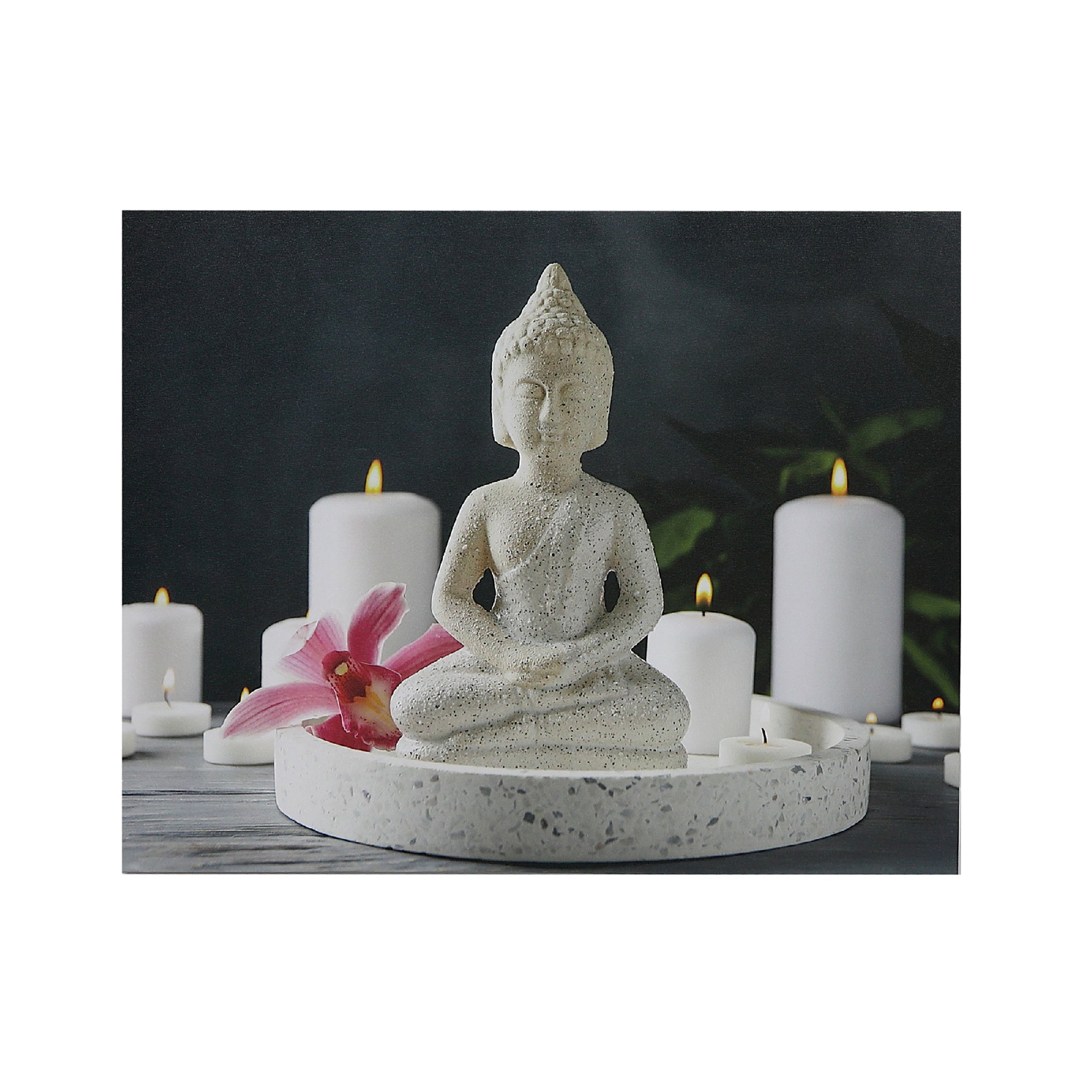 Canvas Wall Art Zen Buddha Set Of 4, Modern Wall Decor, Relaxing Home Accent