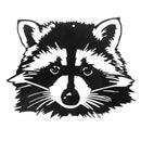 Metal Black Wall Decor Racoon Head