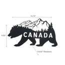 Metal Black Wall Decor Canada Bear