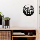 Metal Black Wall Decor Standing Bear