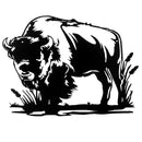 Metal Black Wall Decor Cow