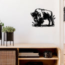 Metal Black Wall Decor Cow