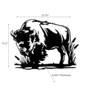 Metal Black Wall Decor Cow