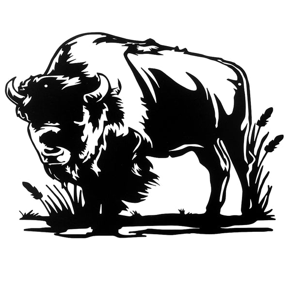 Metal Black Wall Decor Cow