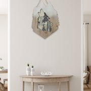 MDF Wall Decor featuring Howling Wolf Head Forest Design, Rustic Lodge Wall Accent, Nature Inspired Home Decoration