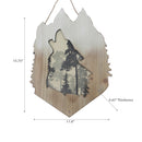 Mdf Wall Decorativer Howling Wolf Head Forest