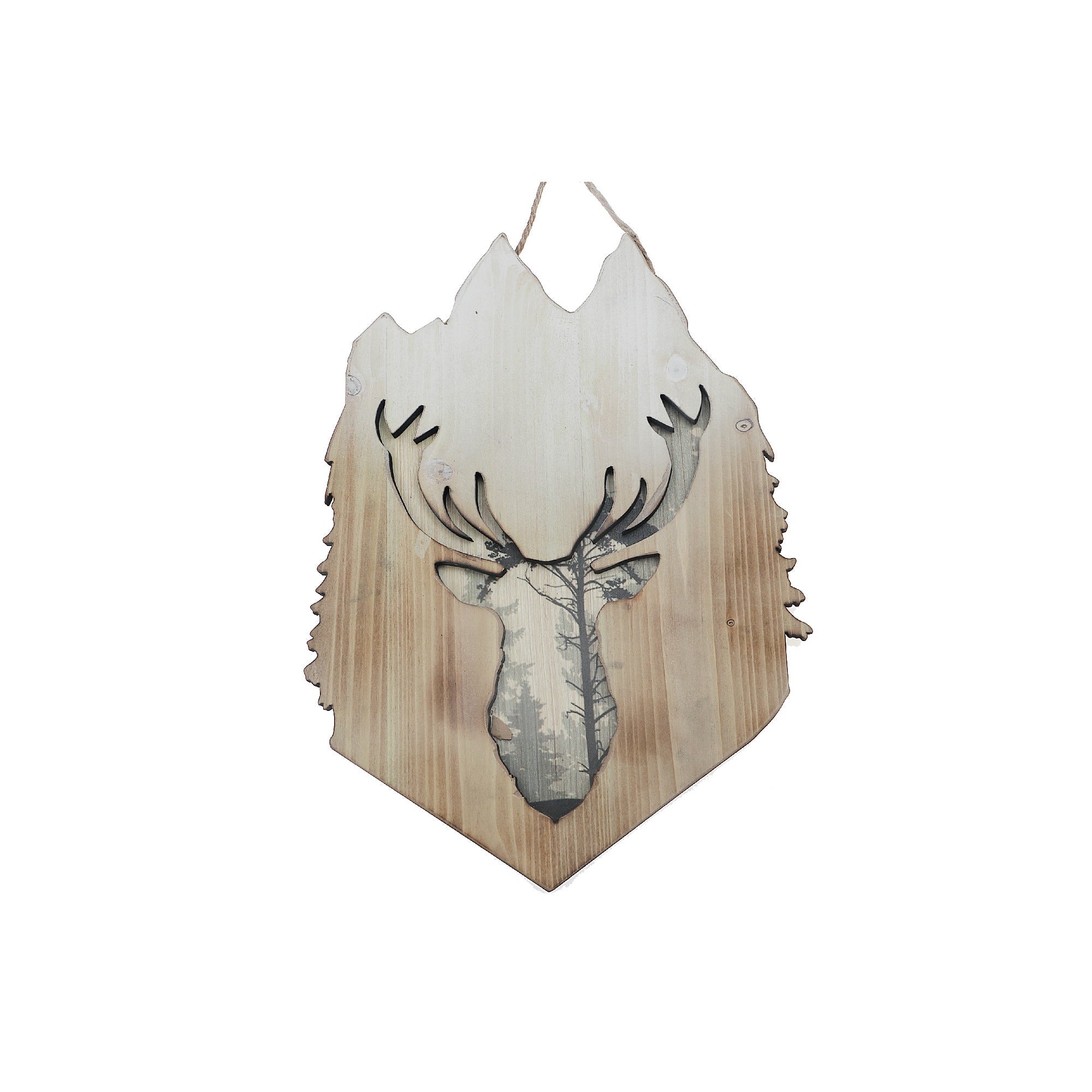 MDF Wall Decor featuring Deer Head Forest Design, Rustic Lodge Wall Accent, Nature Inspired Home Decoration