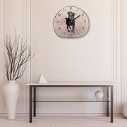 Wooden Wall Clock Horse, Horse Design Wooden Wall Clock, Farmhouse Wall Decor, Equestrian Themed Timepiece