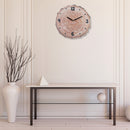Wooden Oval Wall Clock Bark Edge